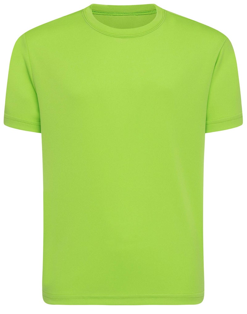 Opna Youth Boys Dri Fit Athletic T Shirts for Boys & Girls Sports Undershirt â€“ Youth & Teen Sizes Lime-M - Image 1